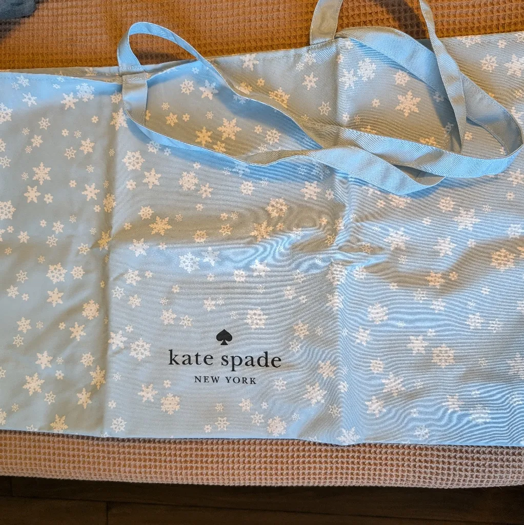 NWOTS Kate Spade Reusable Snowflake Winter Tote - Image 2