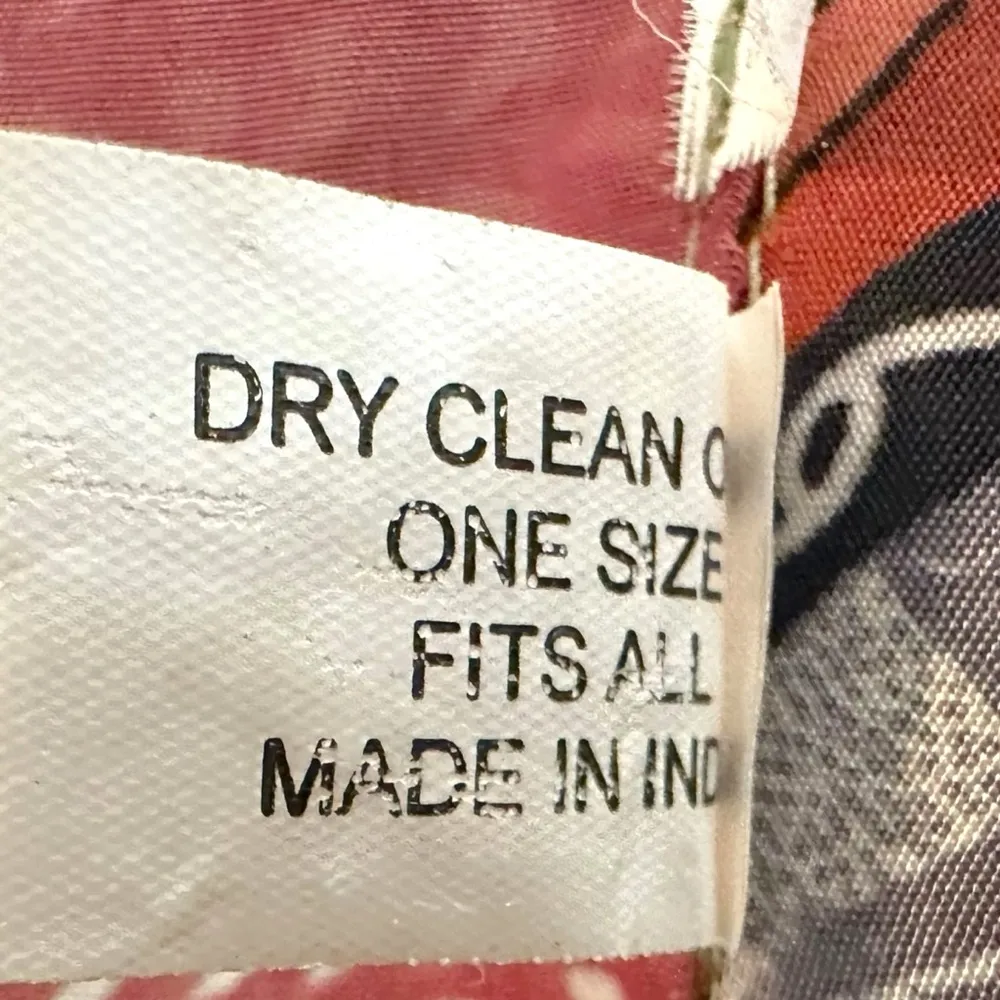 Vintage 90s Silk True Wrap Midi Skirt Size Large Bohemian Hippie 70s India Gypsy Brown - Image 12