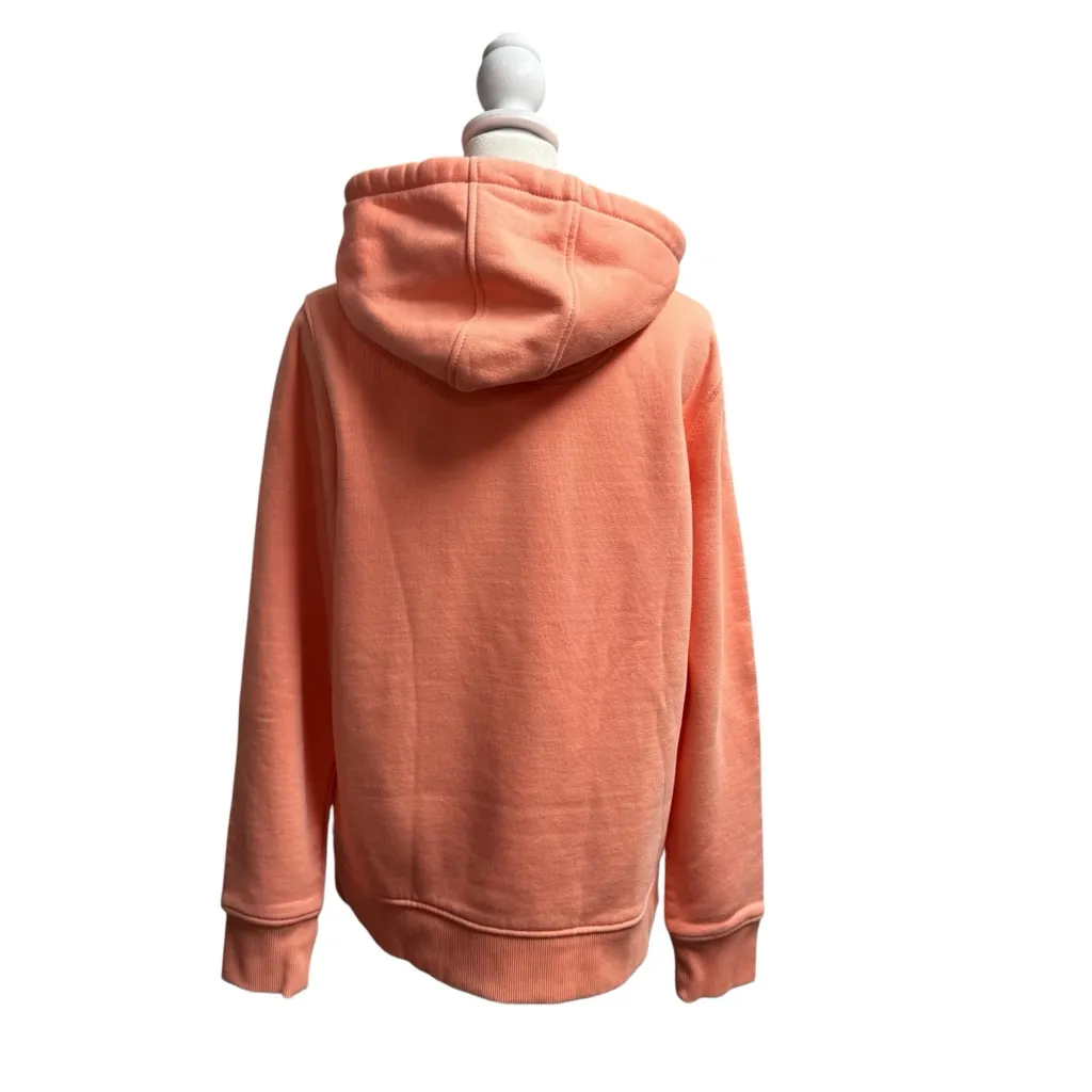 Carhartt Sweatshirt Relaxed-Fit Hoodie Heart Logo Coral Pink Medium 8 10 - Image 3