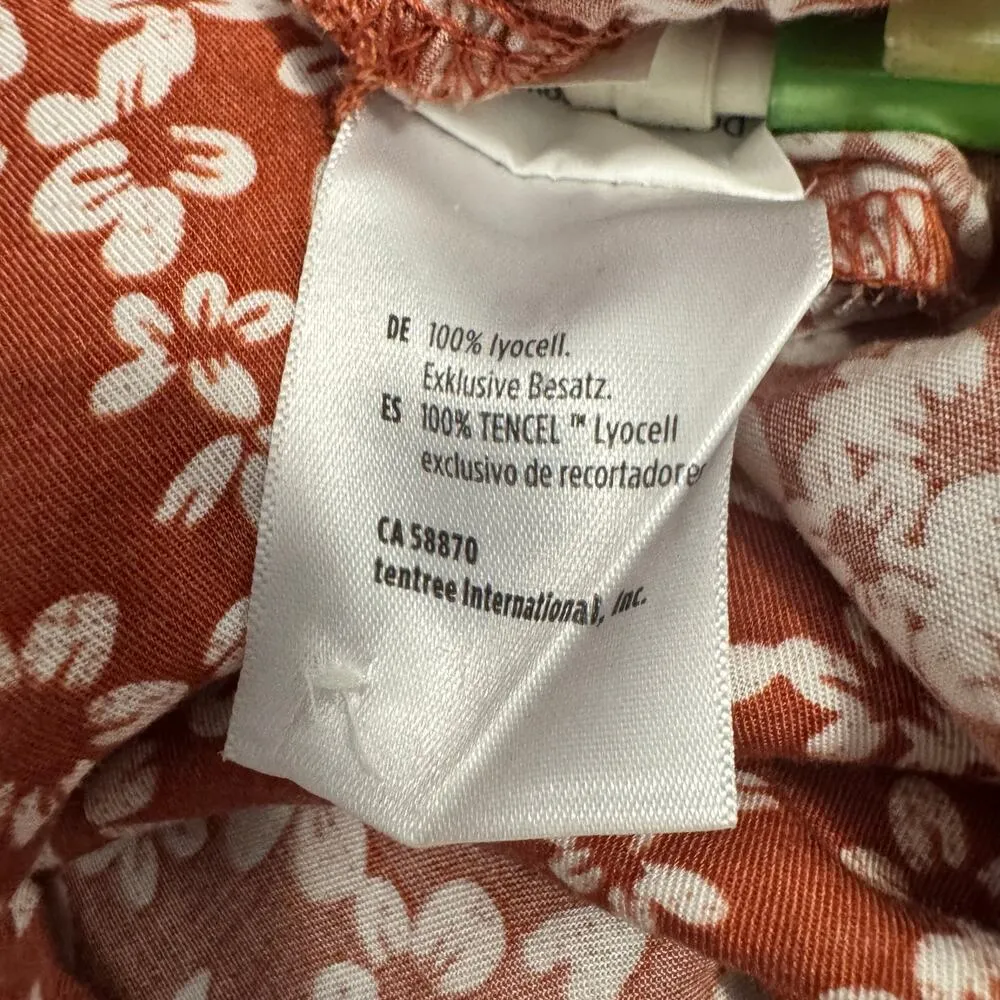 TEN TREES Tiered Cami Dress in Baked Clay Floral Sz Med - Image 7