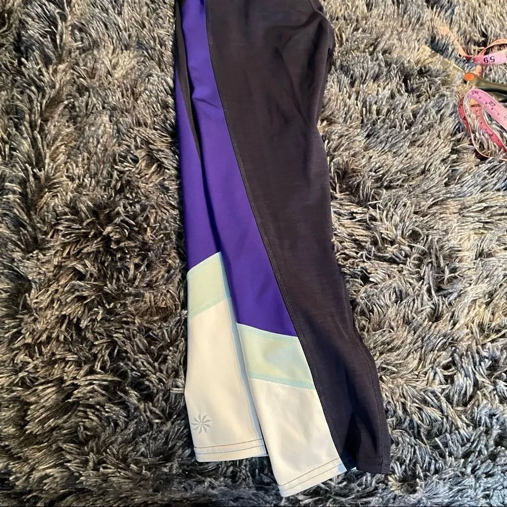 Athleta Colorblock Sonar Capri crop xs - Image 3