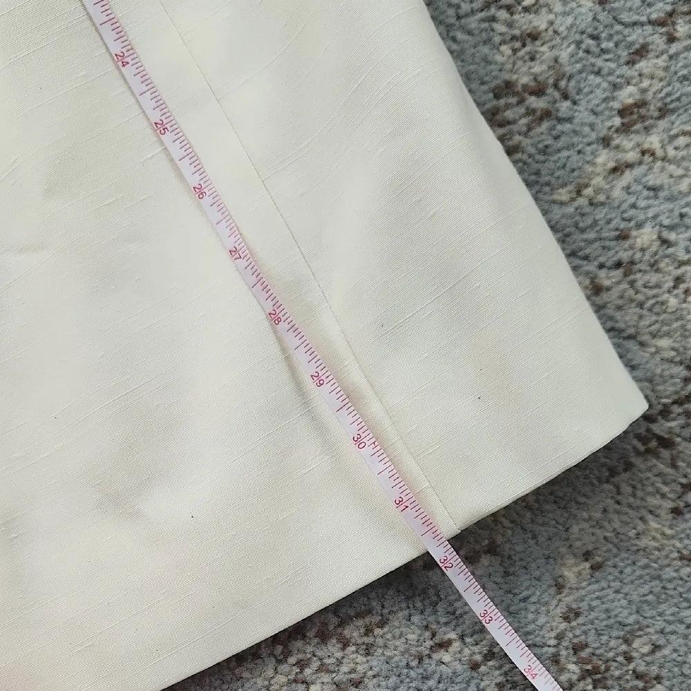 Vintage Harvé Bernard by Bernard Holtzman Blazer Pant Suit Set Cream Gold Size undefined - Image 6