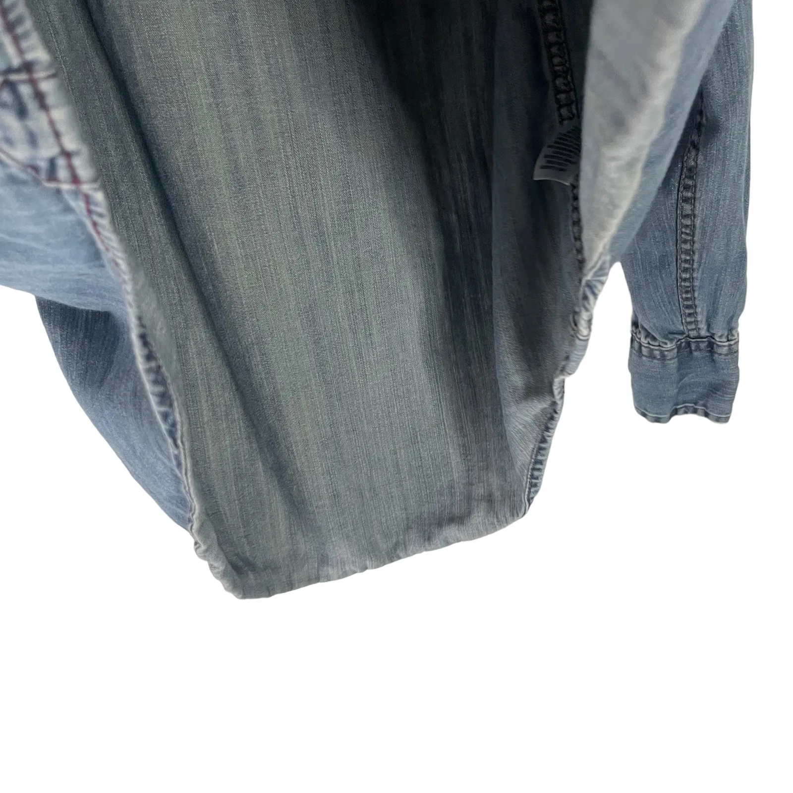 Aeropostale Women's Size Medium‎ Denim Button Up Shacket Button Up - Image 6