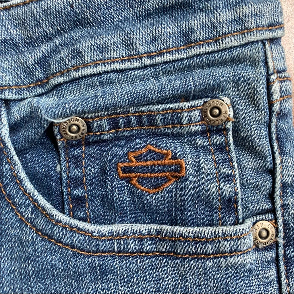 Harley Davidson Denim Bootcut Jeans 4P Blue - Image 6