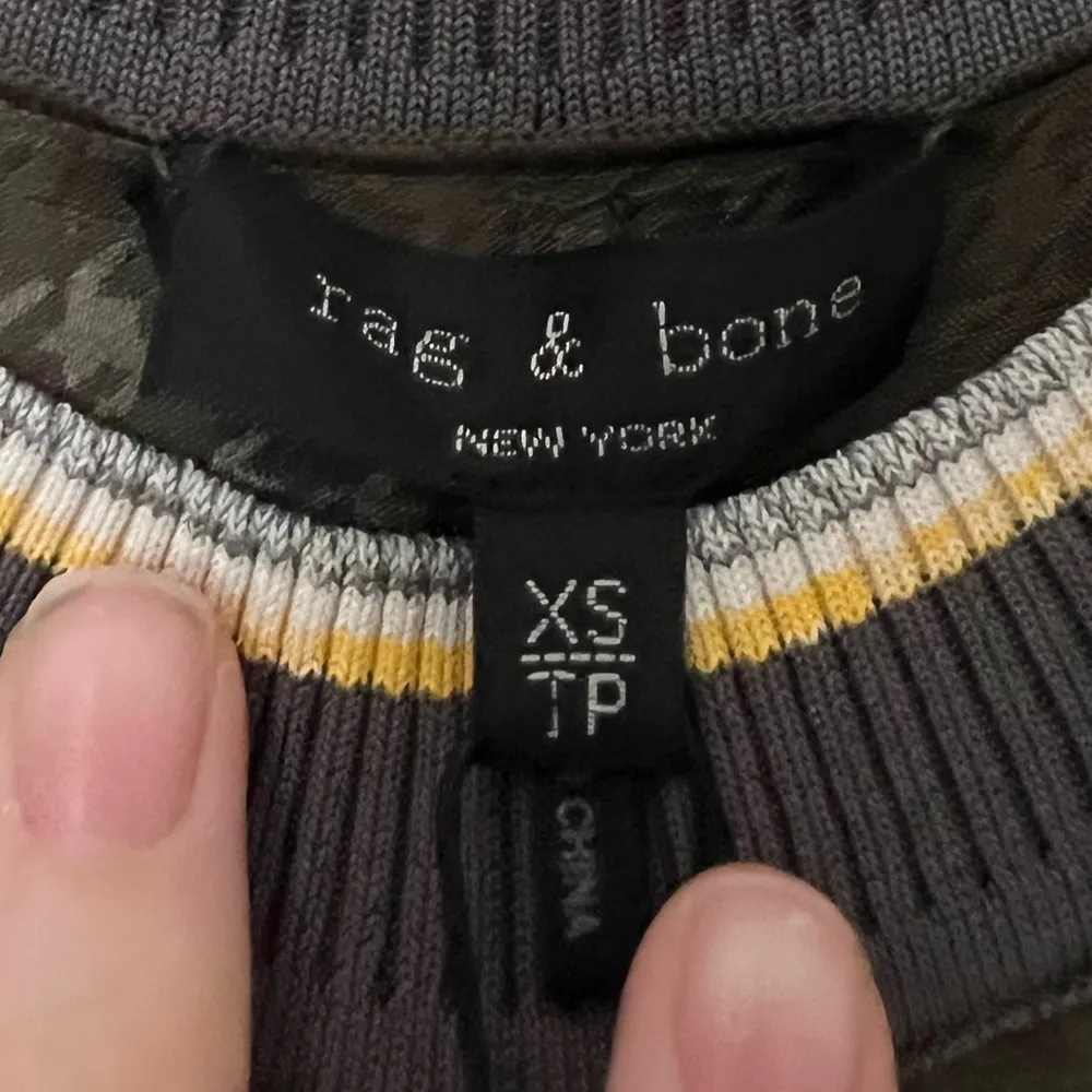 NWT Rag & Bone Ali Houndstooth Shift Dress Olive - Image 10