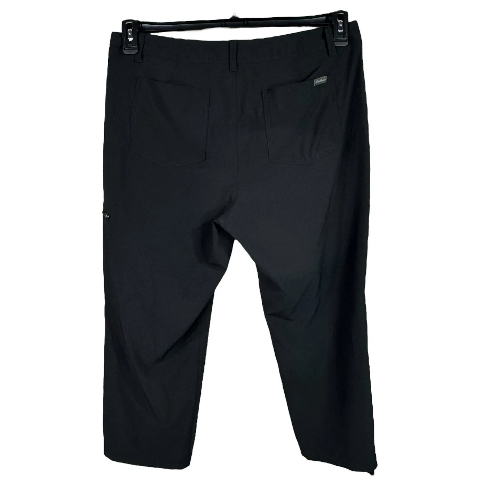 Eddie Bauer SZ 12 Ripstop Crop Pants Stretch Hi-Rise Pockets Zip-Fly Quick-Dry - Image 5