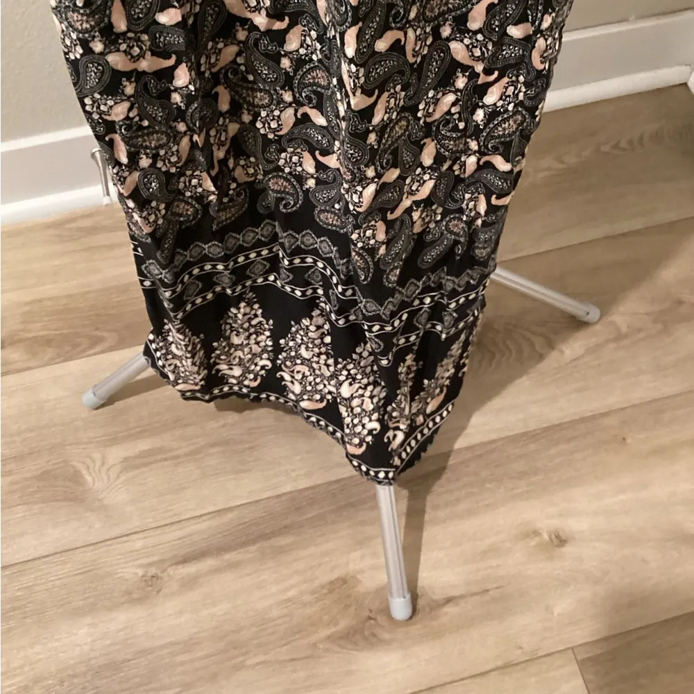 Ganji maxi dress paisley lace top zipper back adjustable straps NWT Black Size undefined - Image 5