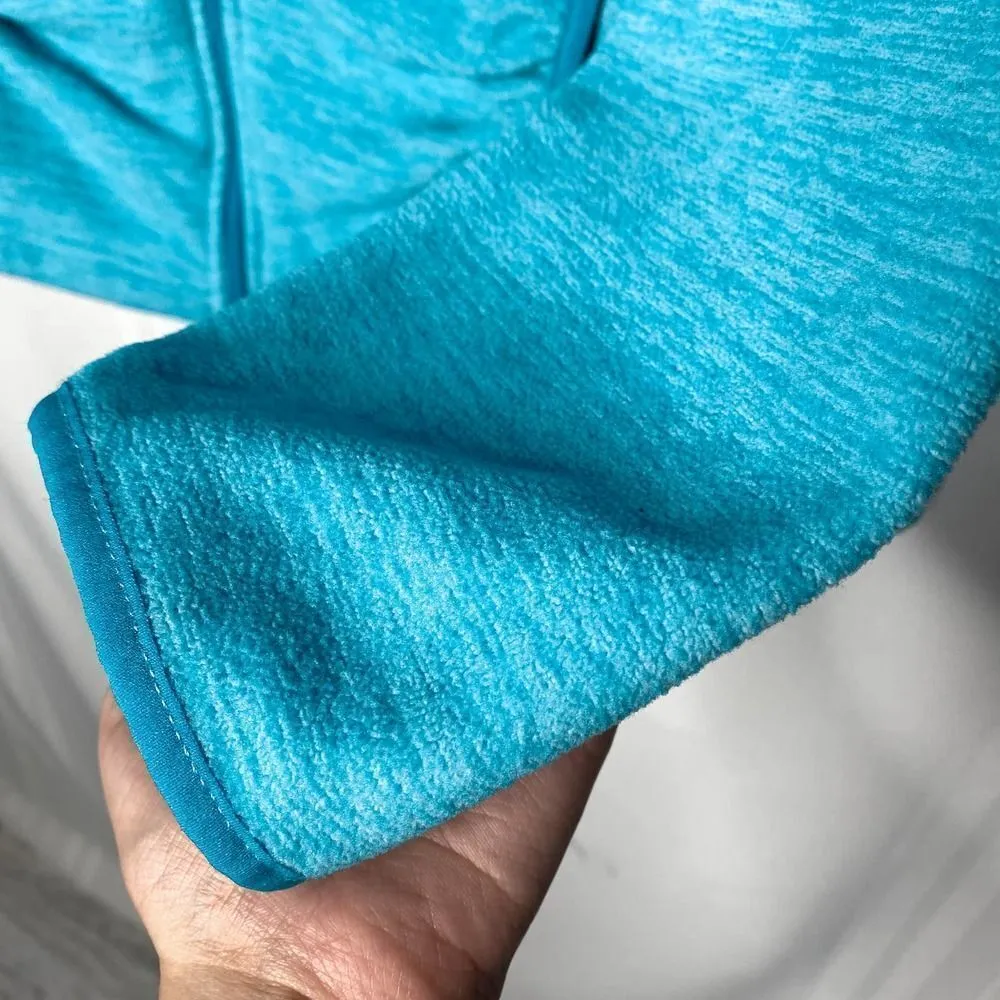 IZOD Peforman X Fleece Full Zip Up Jacket Blue XL Athletic Hiking Heathered - Image 7