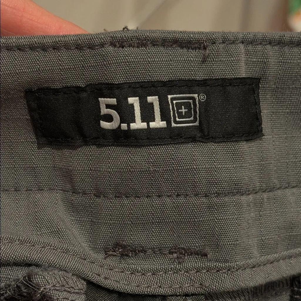 5.11 Tactical Women's Gray Cargo Pants 12 long - Image 6