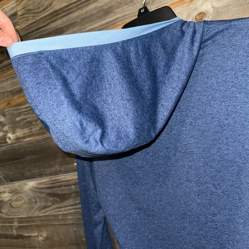 The North Face Reactor FlashDry Pullover Hoodie S Blue Lightweight Active Jersey - Image 5