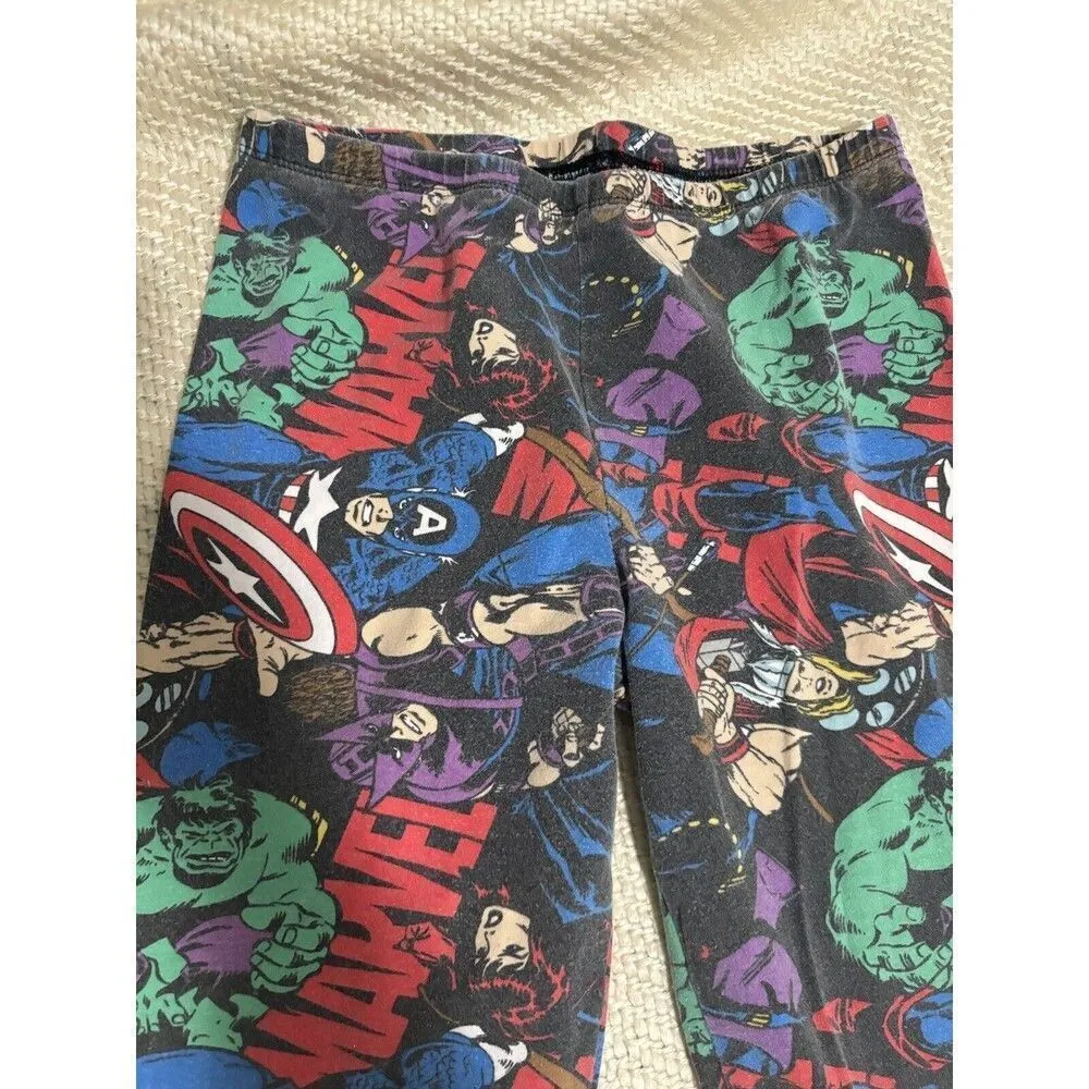 Marvel Avengers Women’s Leggings Size XL Black Captain America Hulk Thor - Image 3