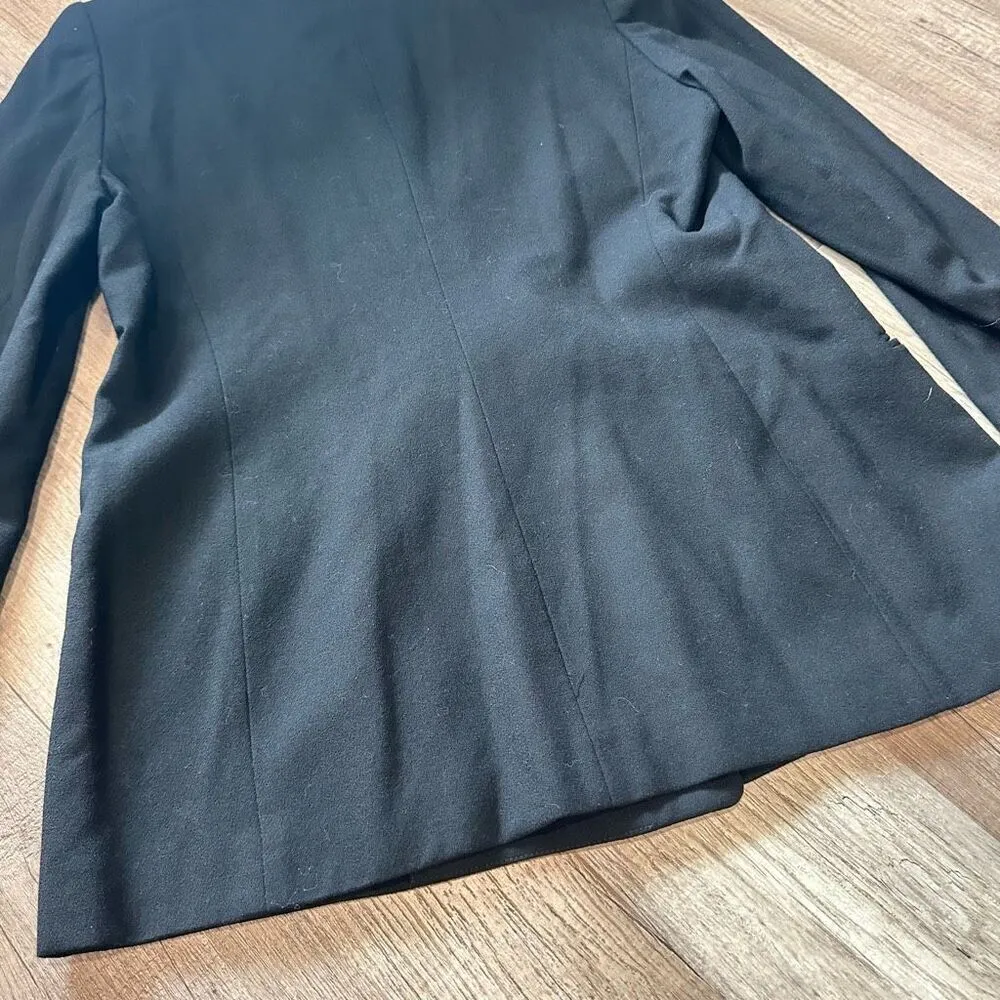 NWT Deadstock Vintage 80s Talbots Women's‎ Wool Two Button Blazer Black Size 16 - Image 13