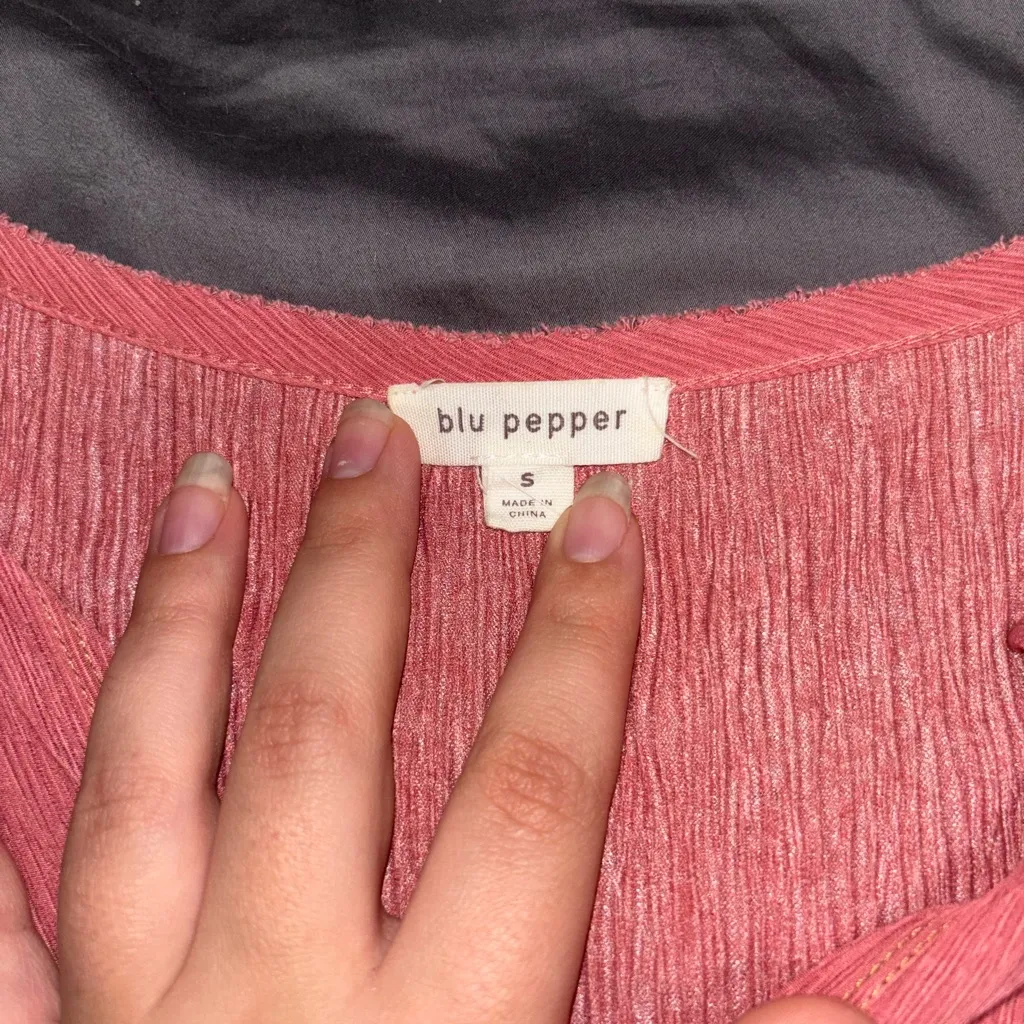 Buckle Blouse with Button Detail - Image 4