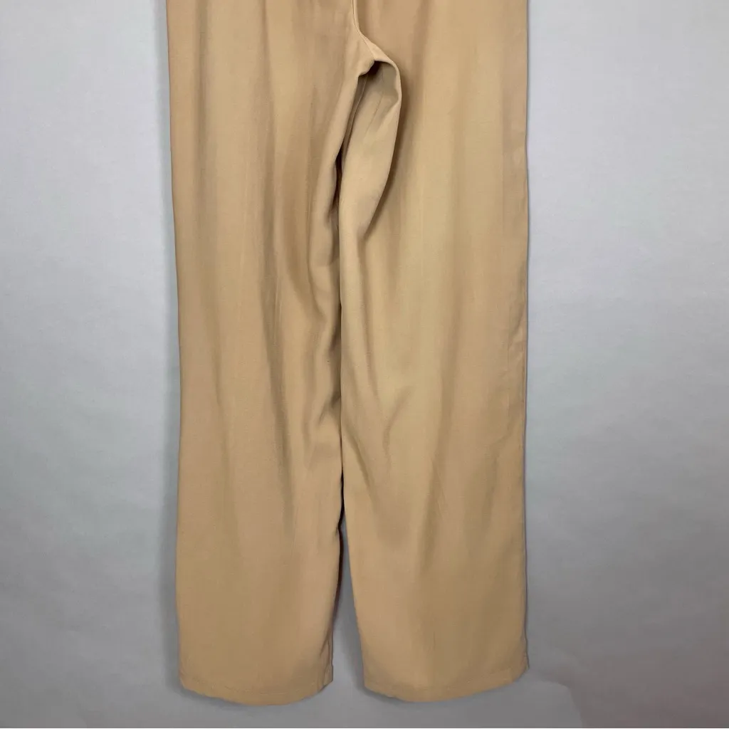 Cotton On Pants NWT Linen Taupe Straight Leg Women 6 Wide Leg Business‎ Casual - Image 4