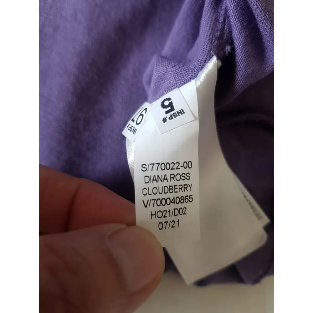 Old Navy Womens Tee Shirt Size Large Purple Graphic Print Dianna Ross CloudBerry - Image 12