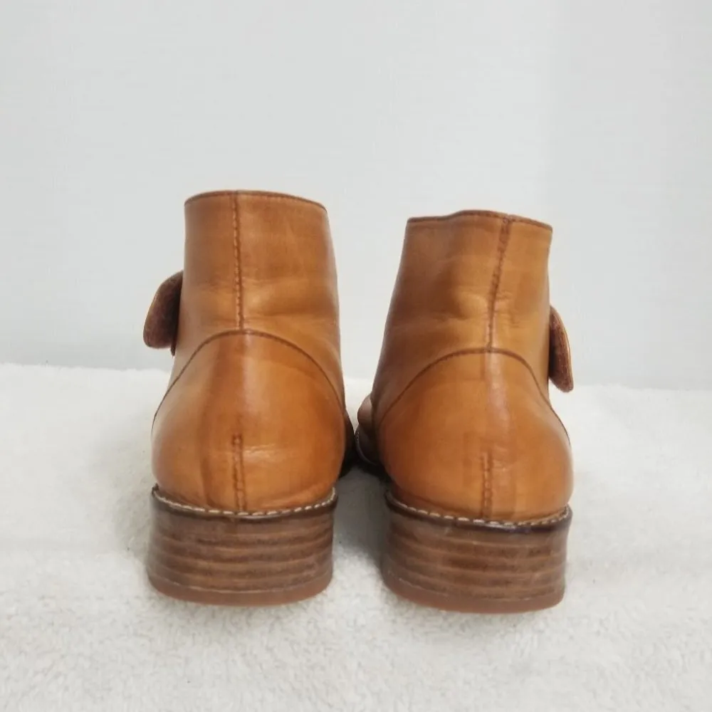 Mona Flying Ombre distressed leather boots Brown Size 10 - Image 9