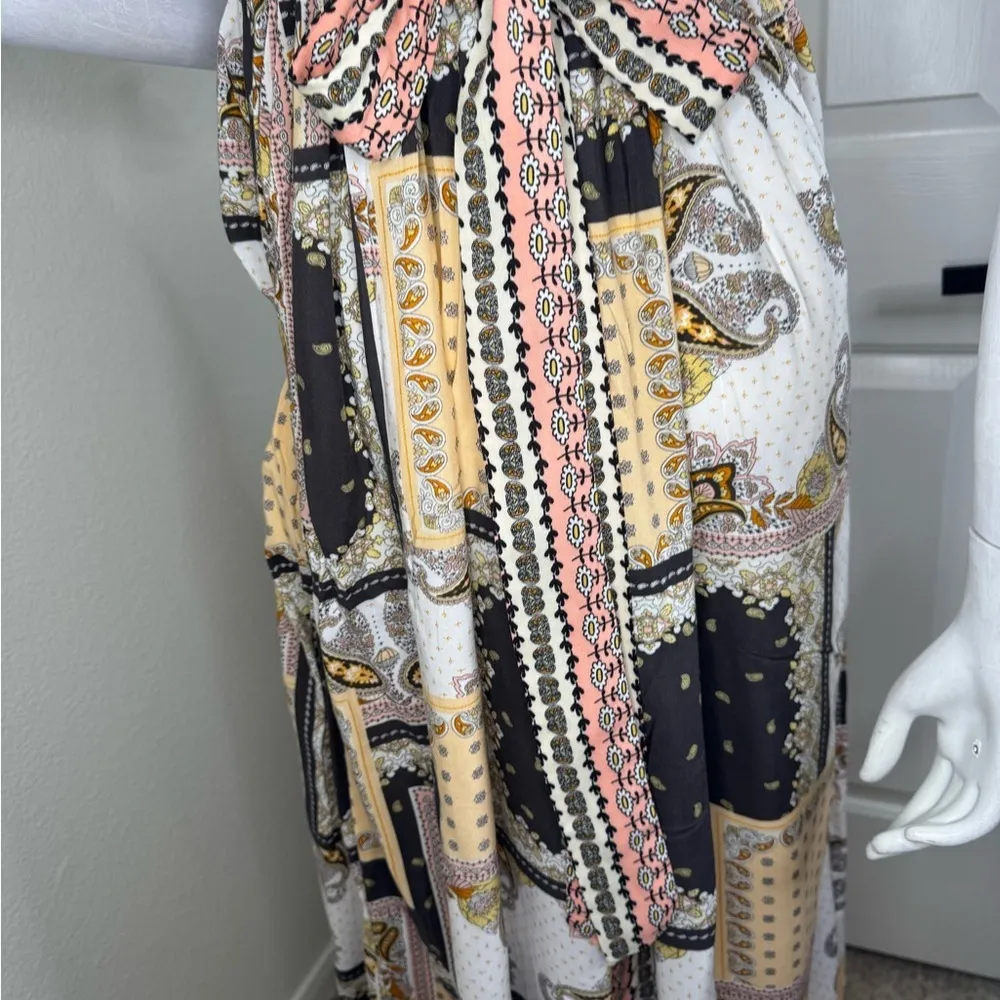 Matilda Jane White and Cream Sundress Resort Wear Size L.  #248 - Image 3