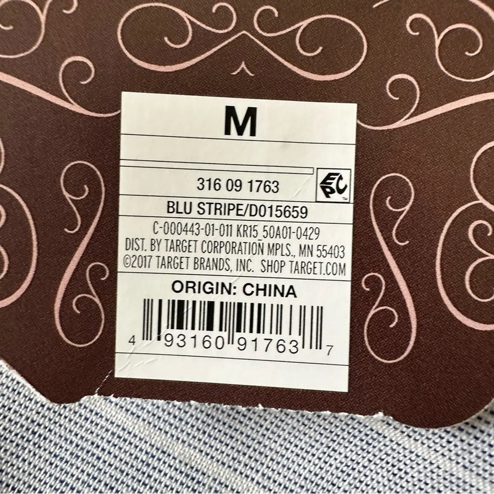 Knox Rose Dress Blue White Stripe Embroidered Shirt Sleeve Boho Shift Medium NEW - Image 9