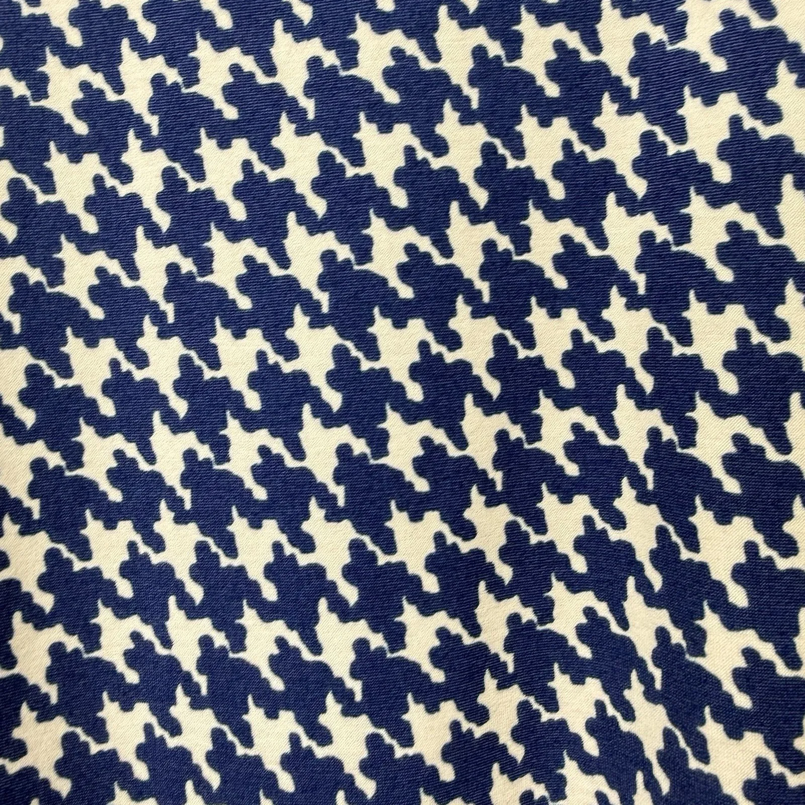 J.Mclaughlin Blue Houndstooth Georgiana Dress Catalina Cloth Size XS Pockets - Image 5