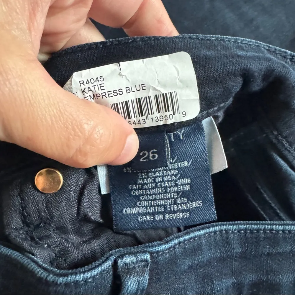 Fidelity Katie High Rise Classic Flare Empress Blue Jeans Size 26 NWT - Image 6