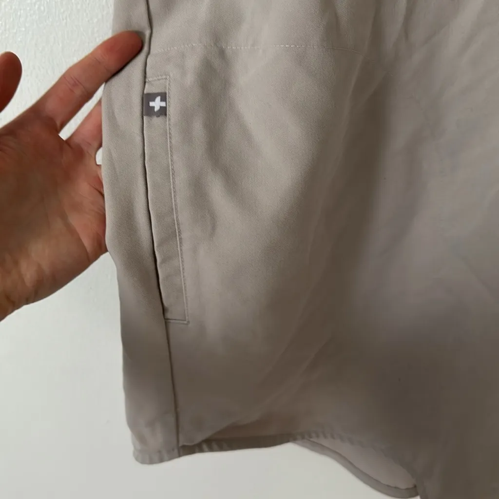 Figs XS Rafaela Tan Scrub Top - Image 4