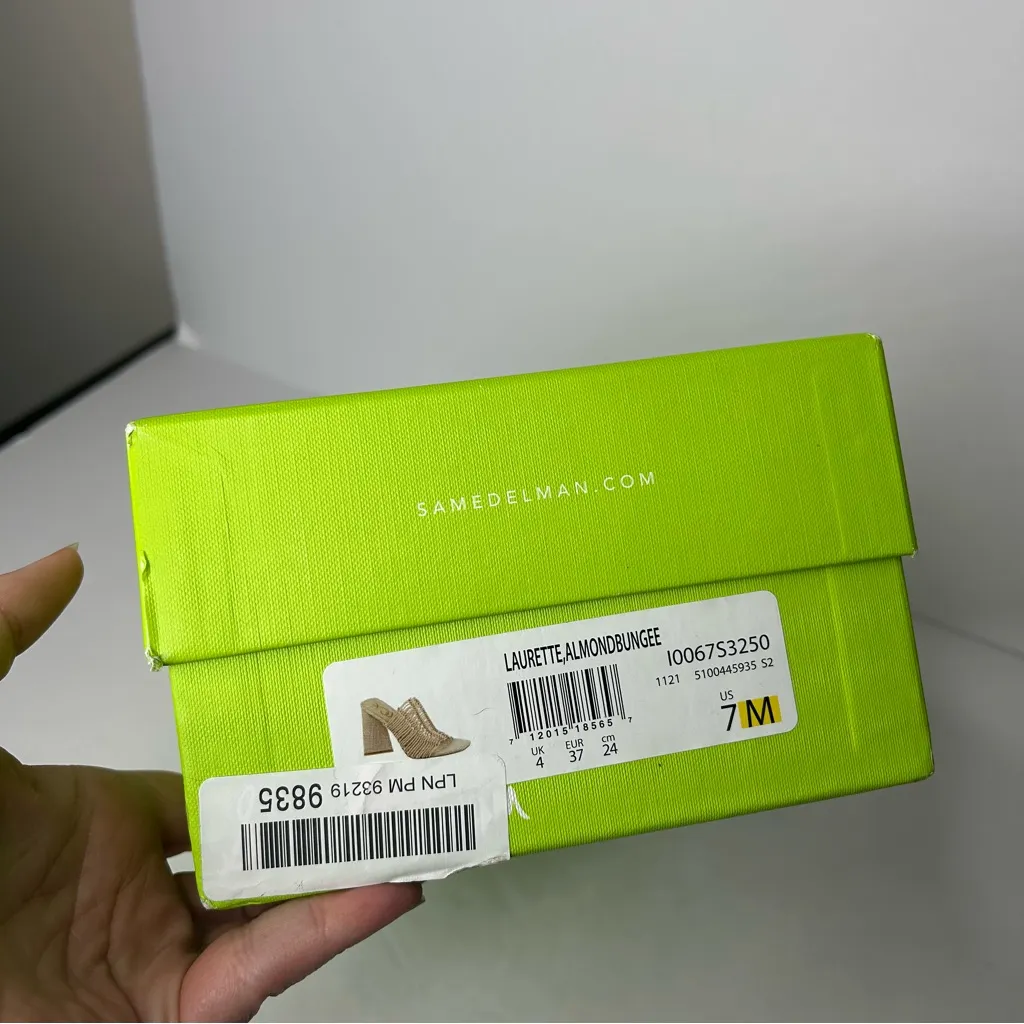 New Sam Edelman Tan Laurette almond bungee Heeled shoes 7 - Image 9