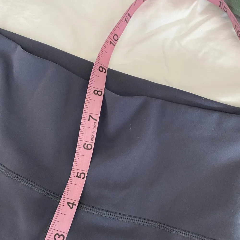 Zyia Active Storm Parallel Luxe Leggings Blue Colorblock Ruched High Rise-2 - Image 6