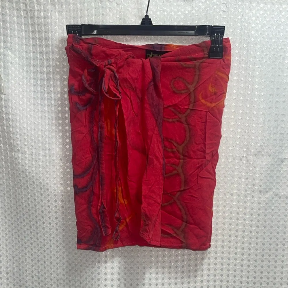 ULUWATU OS Bali Island Red WRAP Crop Top Outfit Size undefined - Image 6