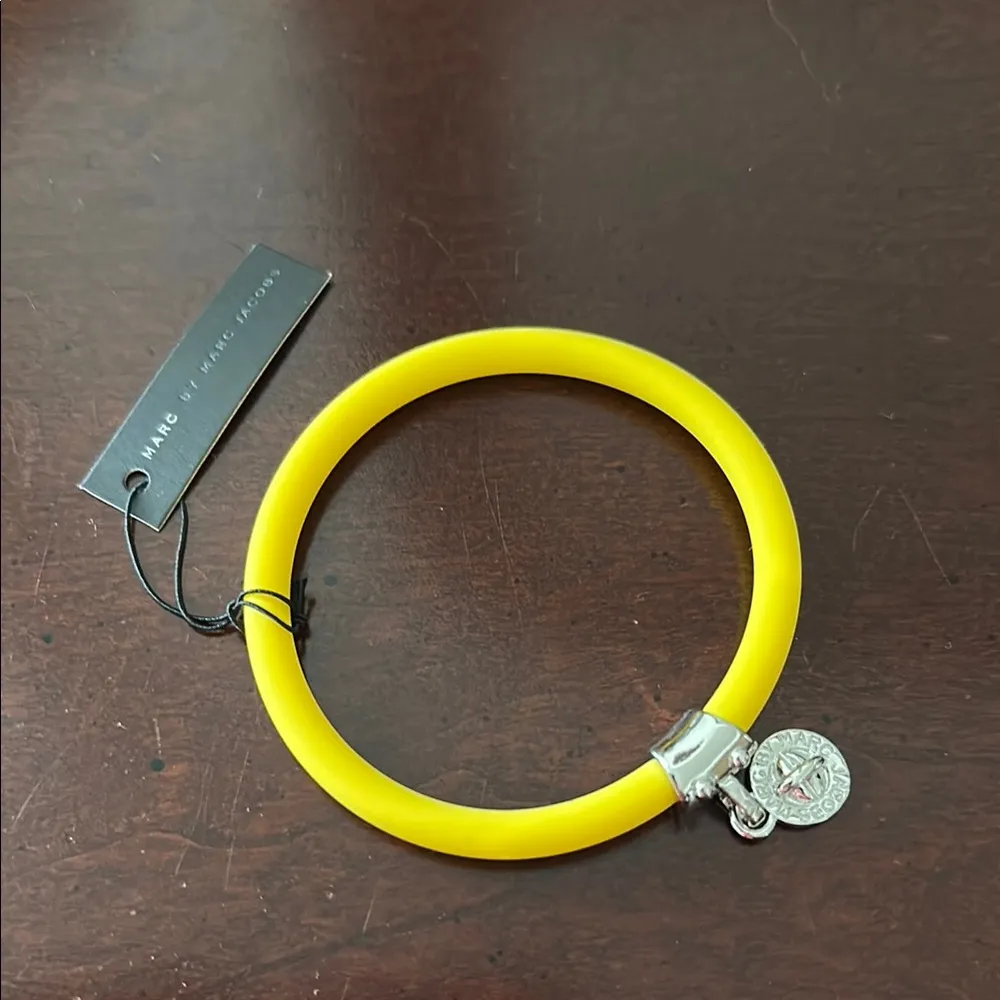 Marc By Marc Jacobs Safety Yellow and Silver Bracelet - Image 2