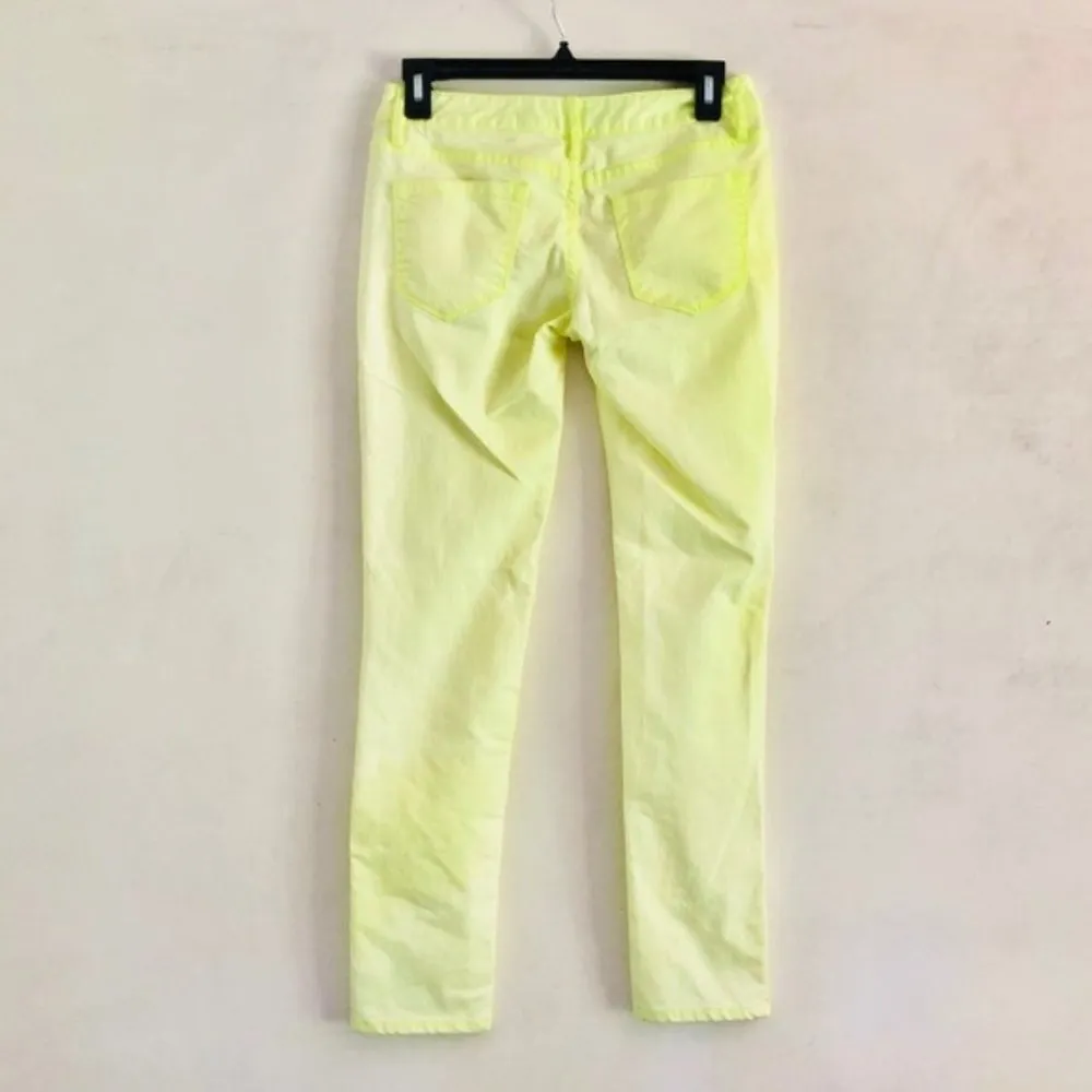 Mossimo Jeans Juniors 3 Ankle Skinny Neon Yellow Highlighter Size undefined - Image 7