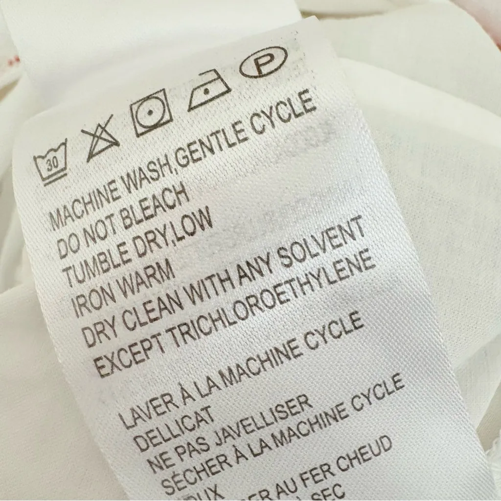 FARM RIO Nanaju Floral White Midi Dress Sleeveless Smocked Tiered Size S - Image 13