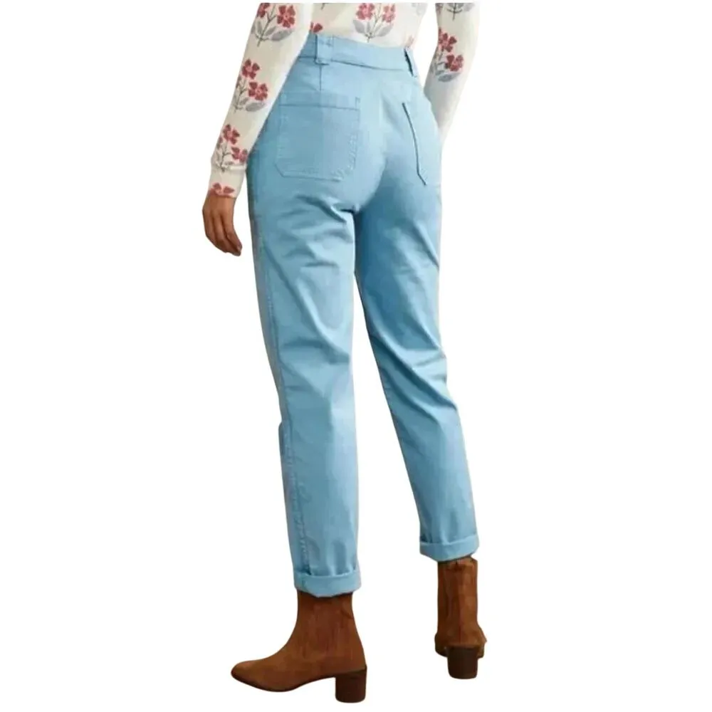 BODEN Classic Chino Pant in Blue, Regular 26¾” / 68cm, New with Tag Blue Size undefined - Image 2