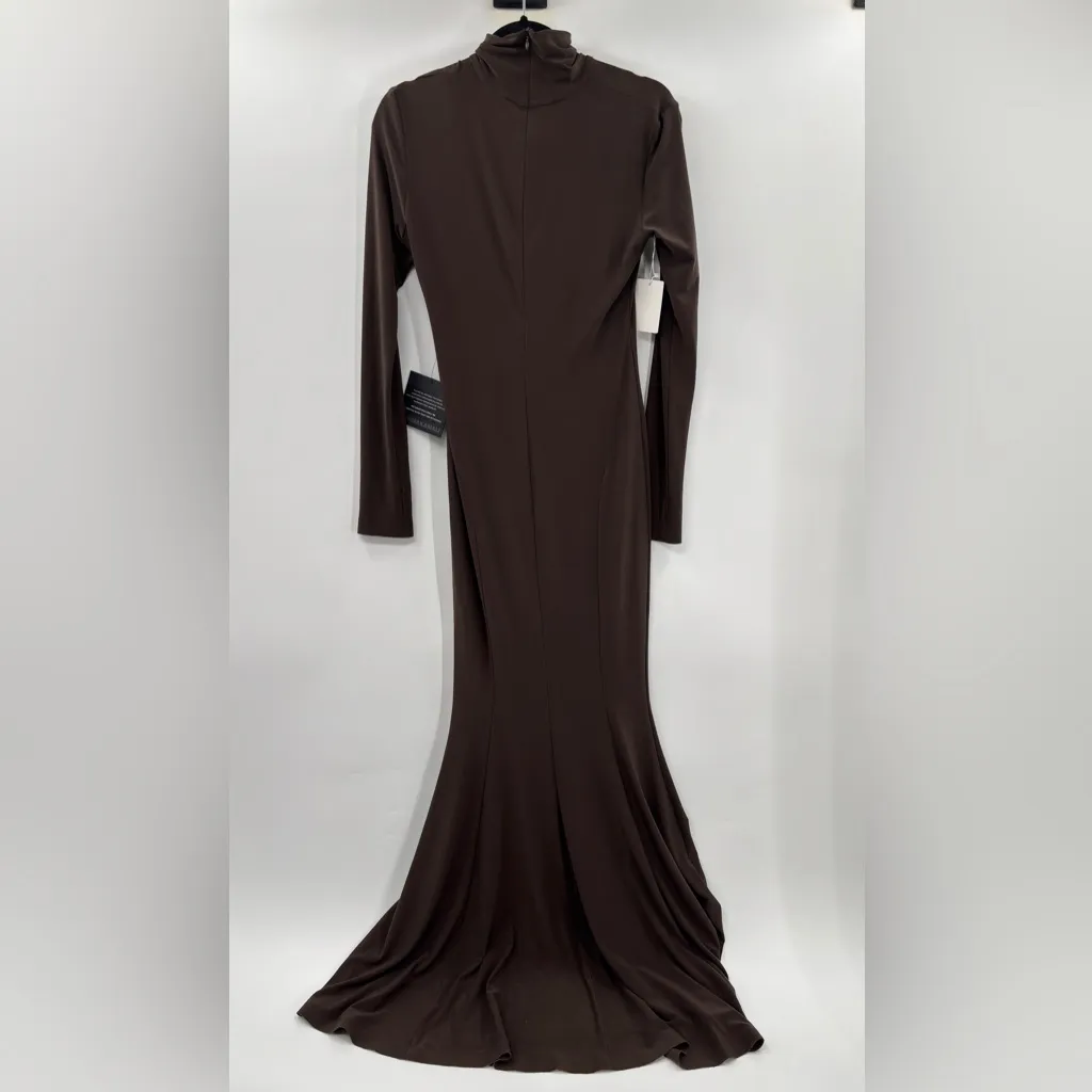 Norma Kamali x REVOLVE Fishtail Gown in Chocolate - Image 5