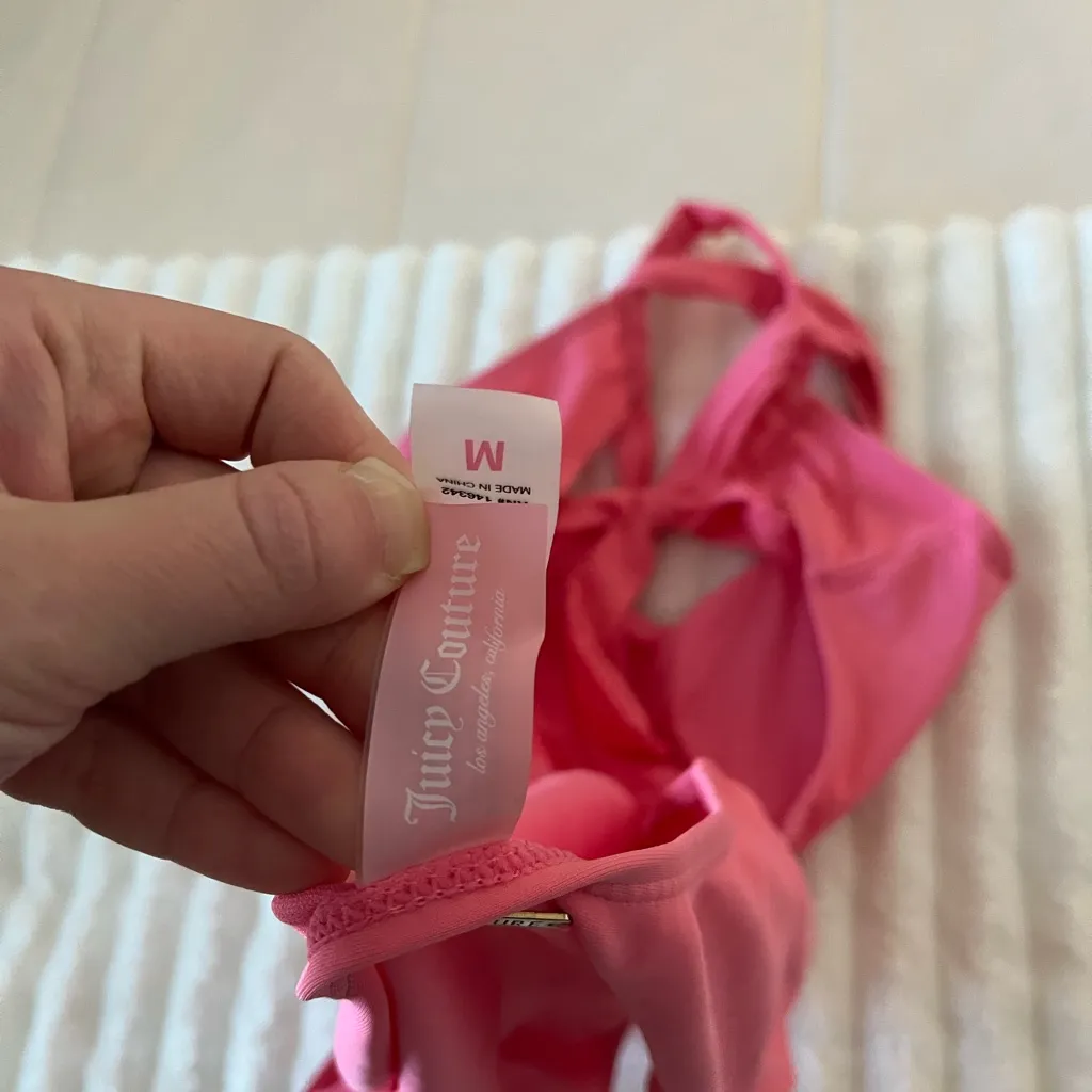 NWOT Juicy Couture Pink One-Piece Swimsuit - Image 6