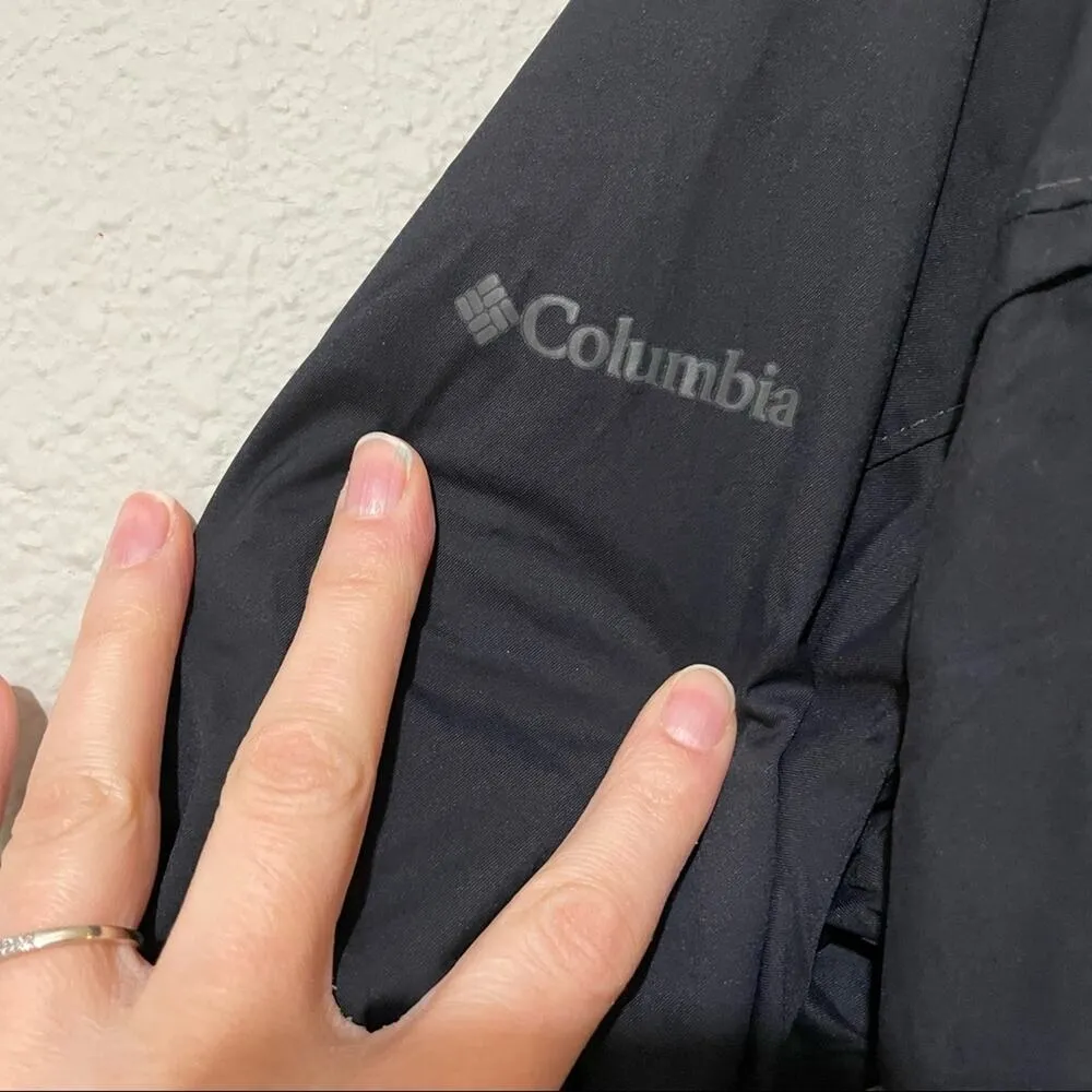 Columbia Black Fleece Lined Omni Tech Hooded Jacket Coat Womens L Fall Warm - Image 15