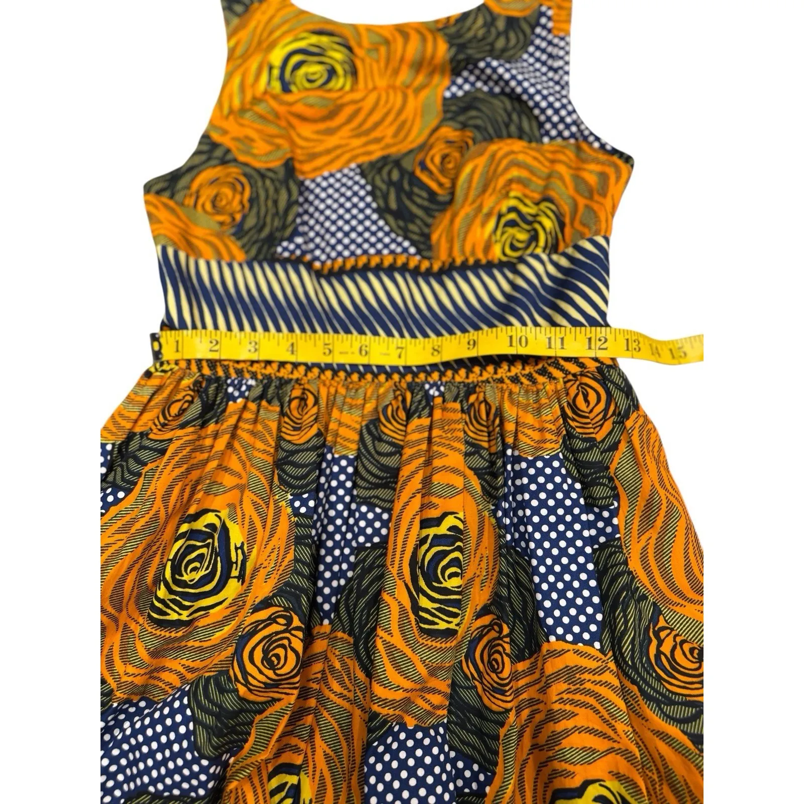 Anthropologie‎ Mille Collines Cotton Moonrise dress Size 2 Unique Art To Wear - Image 5