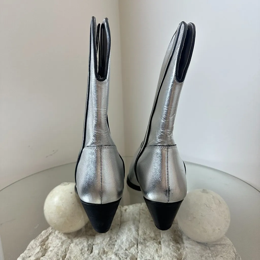 FREE PEOPLE Borderline Western Boot in Gunmetal Size 7-7.5US / 38EU - Image 6