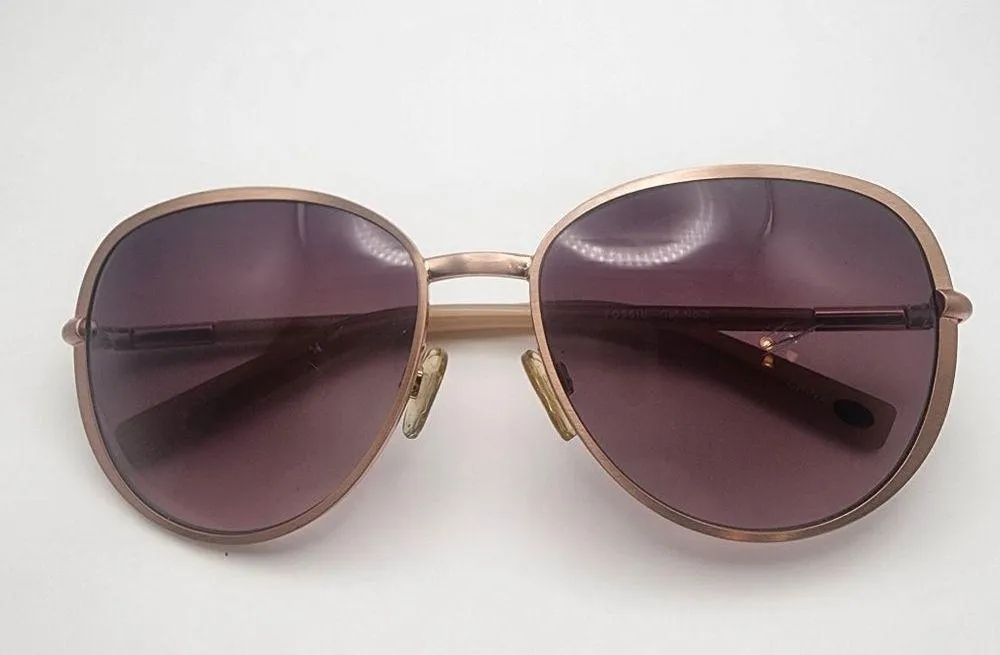 Fossil Madeline Gold & Tan Sunglasses - Image 4