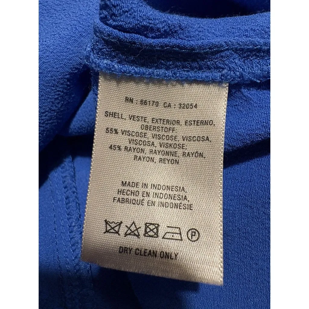 Anthropologie MAEVE Liban Shawl Sleeveless Dress Blue Small - Image 6