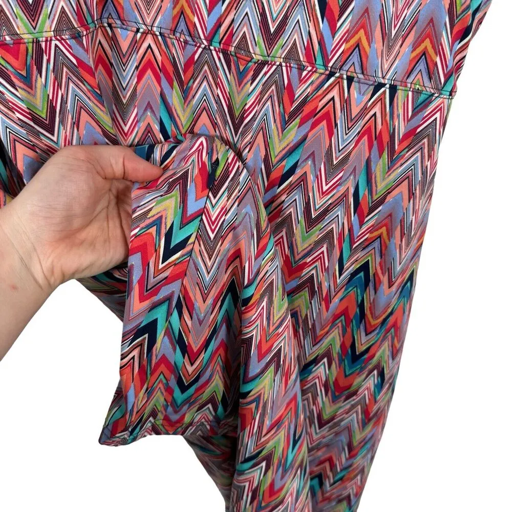 Title Nine Diamalete Multicolor Geometric Athletic Dress Pickleball Golf Women M - Image 6