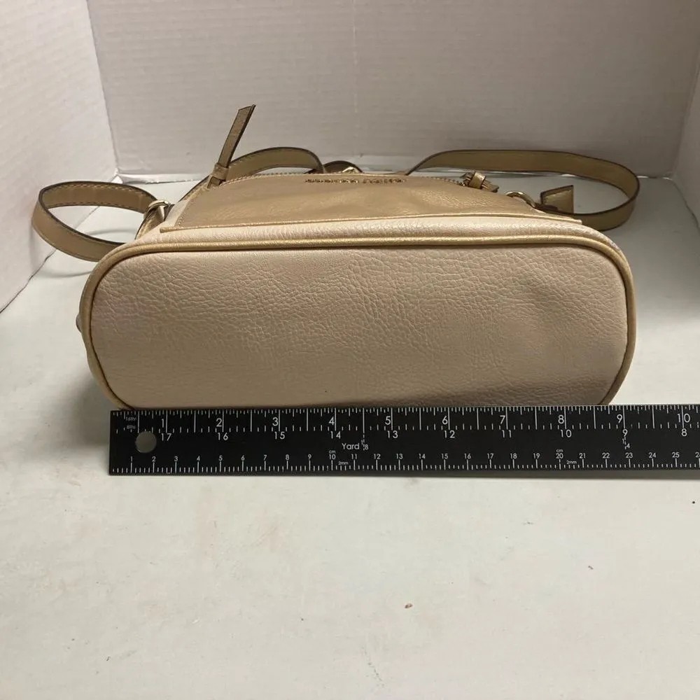 FRANCO SARTO Gold & Cream Crossbody Handbag 9X4X9 - Image 8