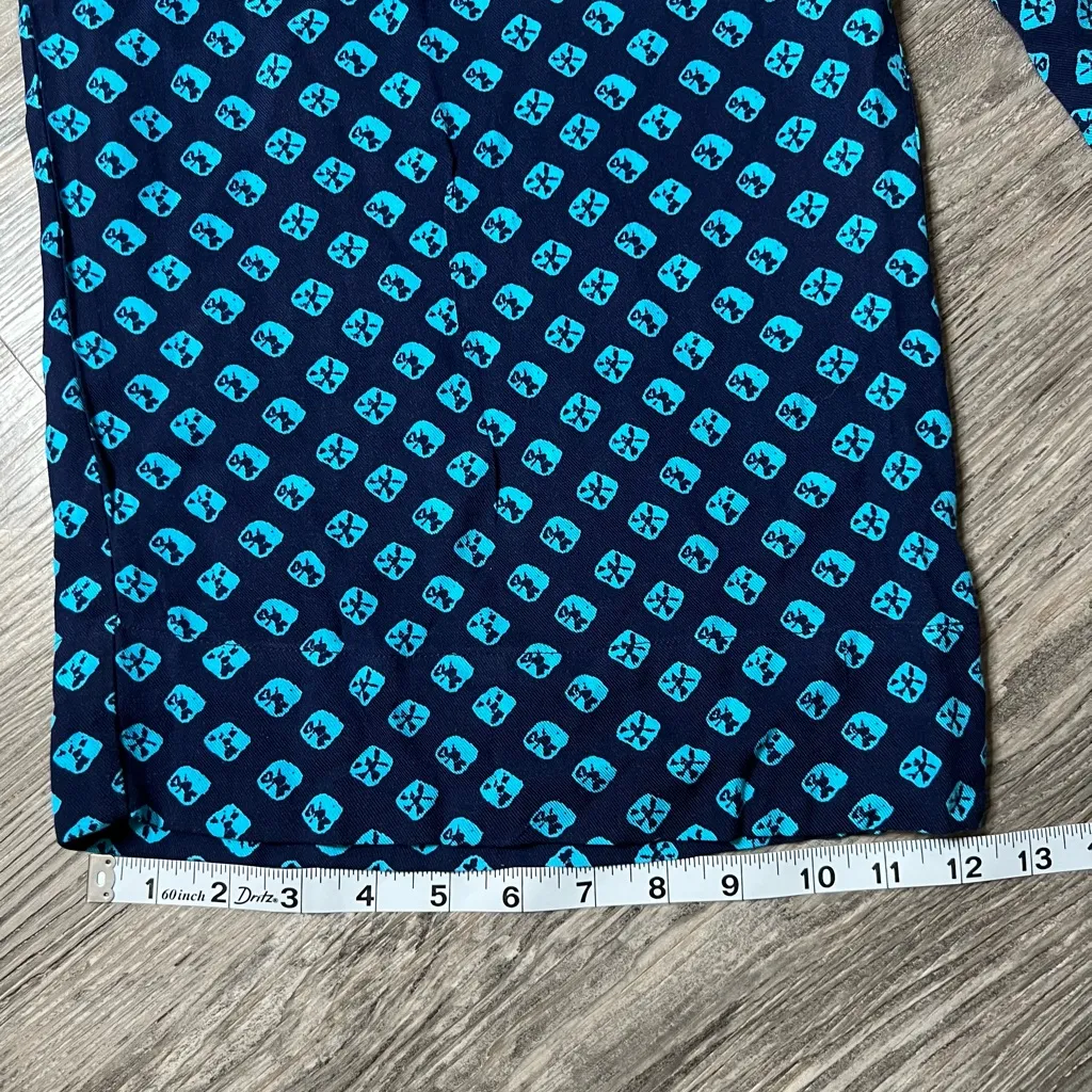 Ruby Rd. Navy and Teal Maxi Skirt White Size L - Image 7