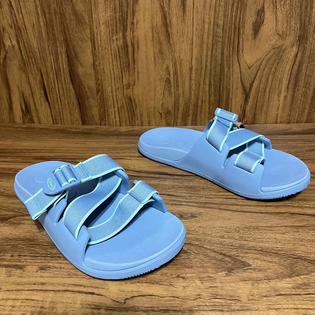 Chaco Women’s 8 Chillos slide outskirt sky blue sandal slip on NWT adjustable - Image 2