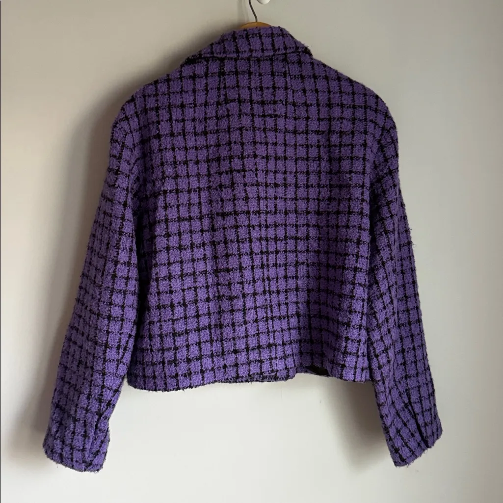 Sandro Double-breasted bouclé-tweed blazer - Image 3