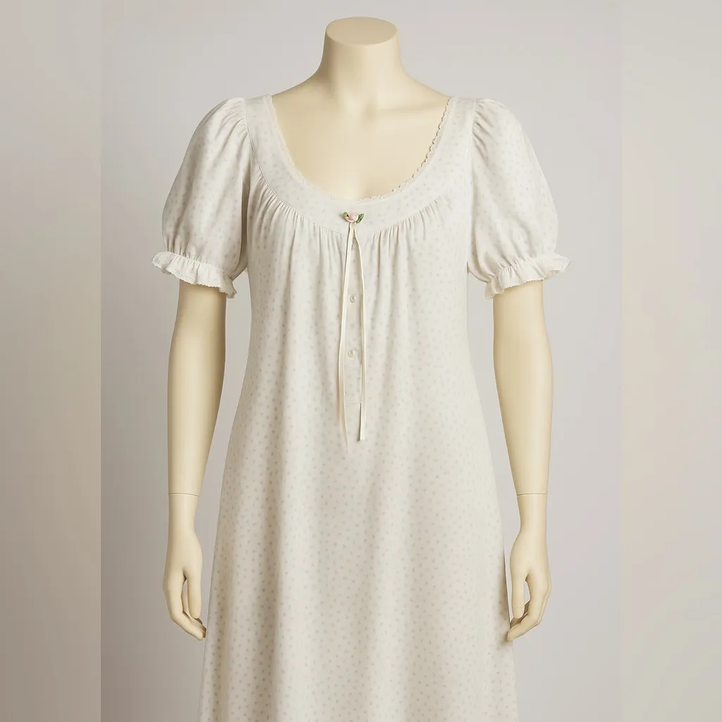 🌸 Vintage Brandywine Motherhood Nightgown – Made in USA – Size Large 🌸 White - Image 7