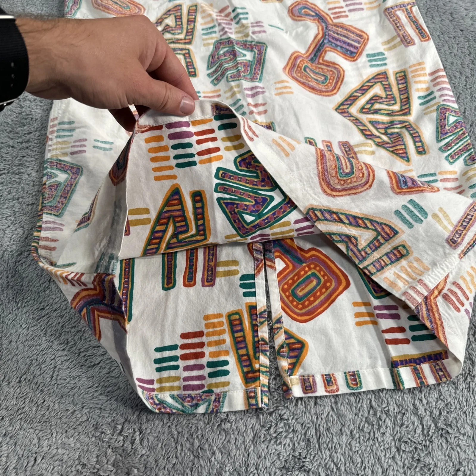 Vintage 1980s NOS Marshall's Tag One Size Skirt Dress Pants Women's Geometric - Image 8