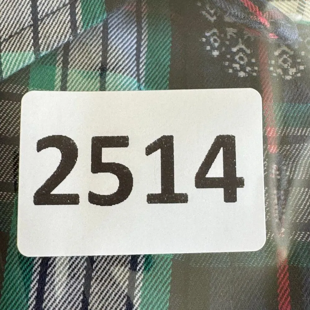 Talbots Green Red Plaid Flannel Long Sleeve Cotton Christmas Shirt Top Holiday S - Image 13