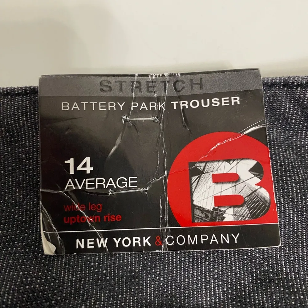 NWT wide leg black washed jeans Size 14 - Image 3