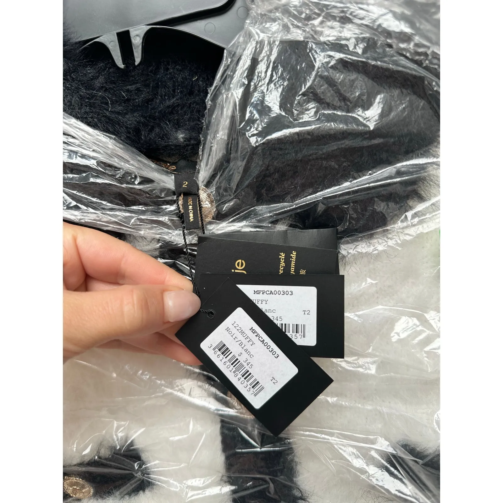 NEW NWT MAJE Muffy Cropped Cardigan size Medium - Image 5