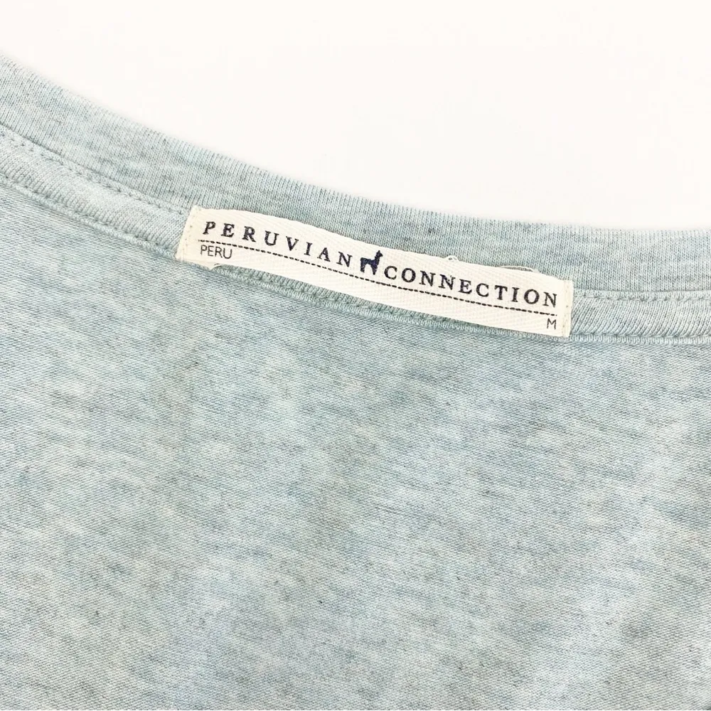 Peruvian Connection Malibu Cotton Modal Jersey Knit Maxi T-Shirt Dress: Seafoam - Image 9